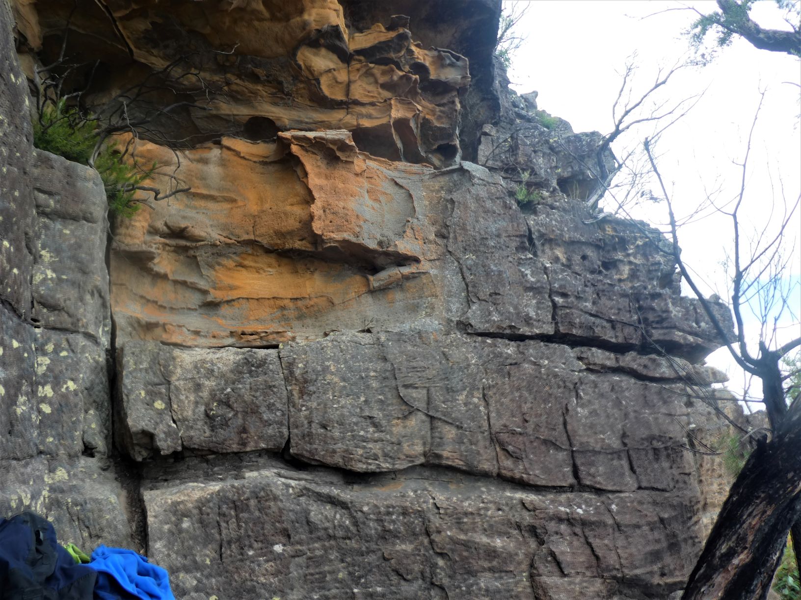 The only climb on the ascent