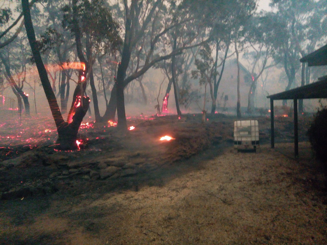 The relative calm after the front had passed us