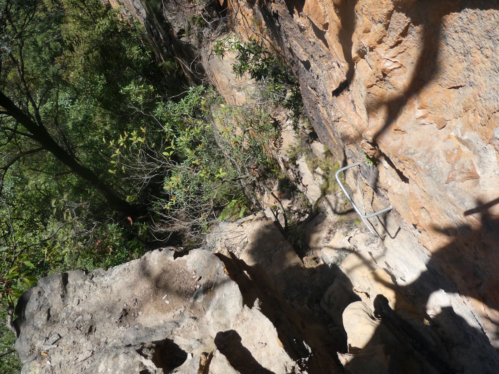 Looking down Bowdens Pass