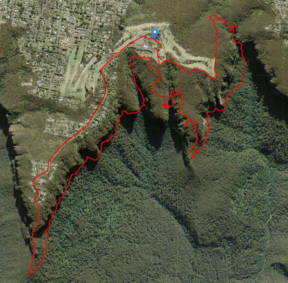 GPS route of Seven Passes Circuit