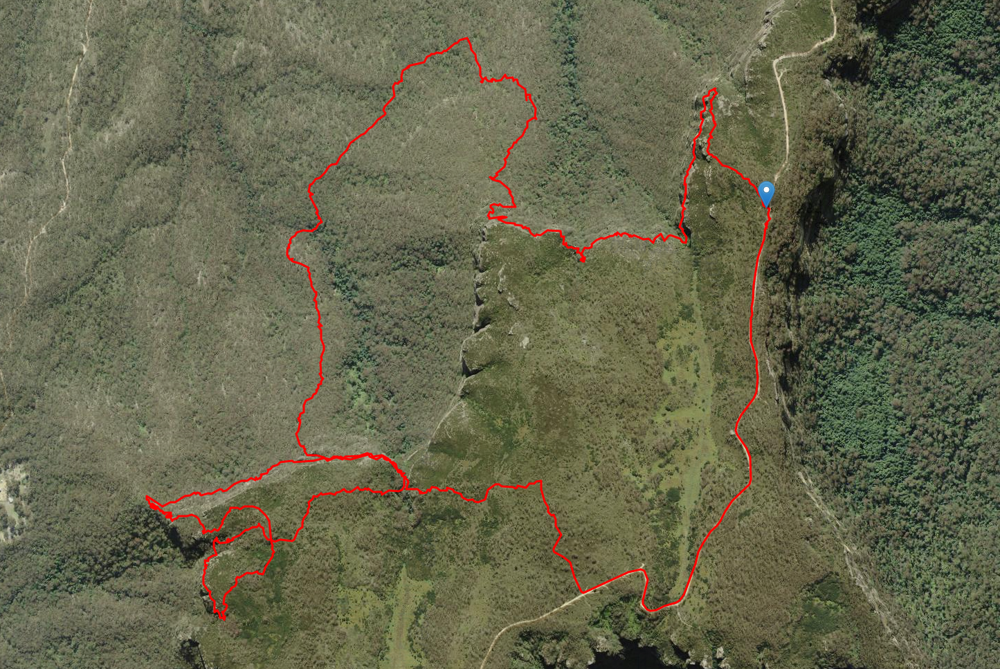GPS route of North Western Passes of Narrowneck