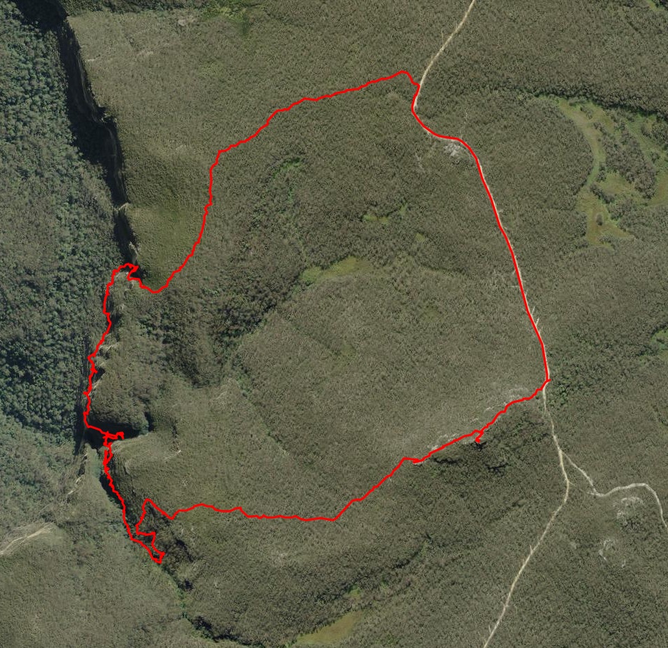 GPS route of Blue Drum Creek