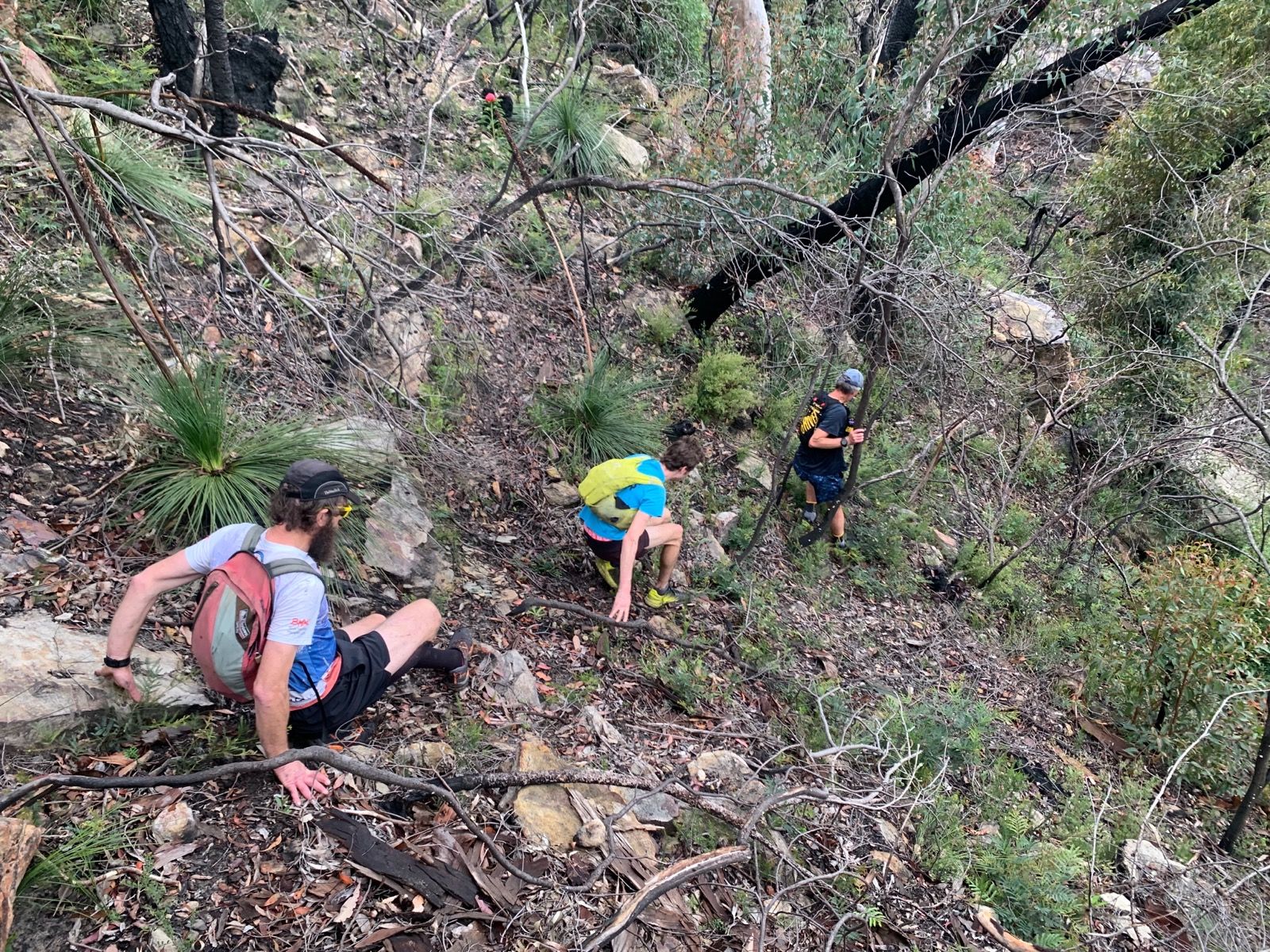 Descending talus near Holbeachs Descent