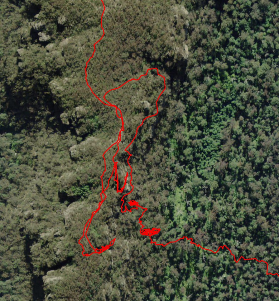 GPS route of Terreo Pass