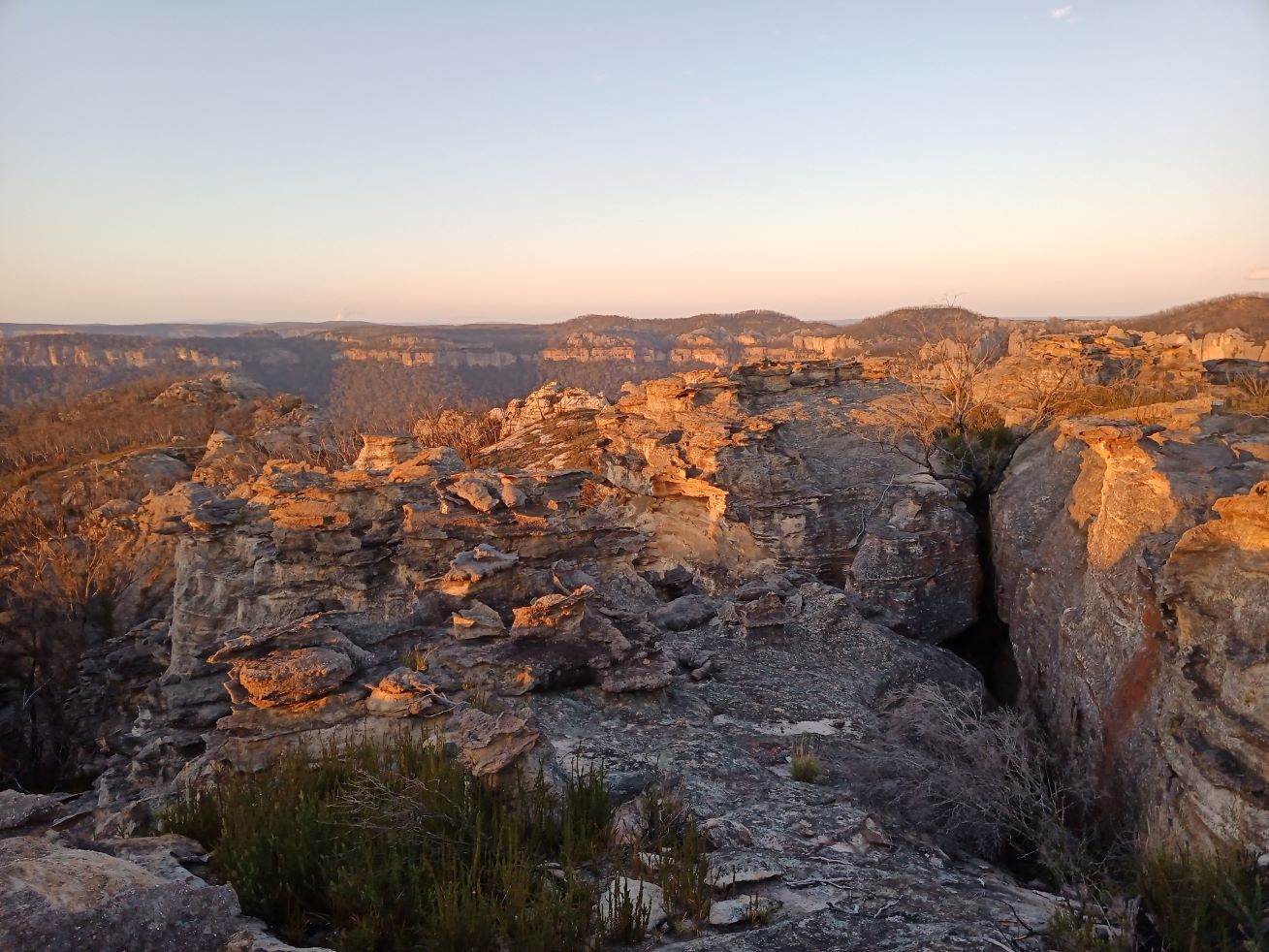 Sunset looking over the Alcatraz