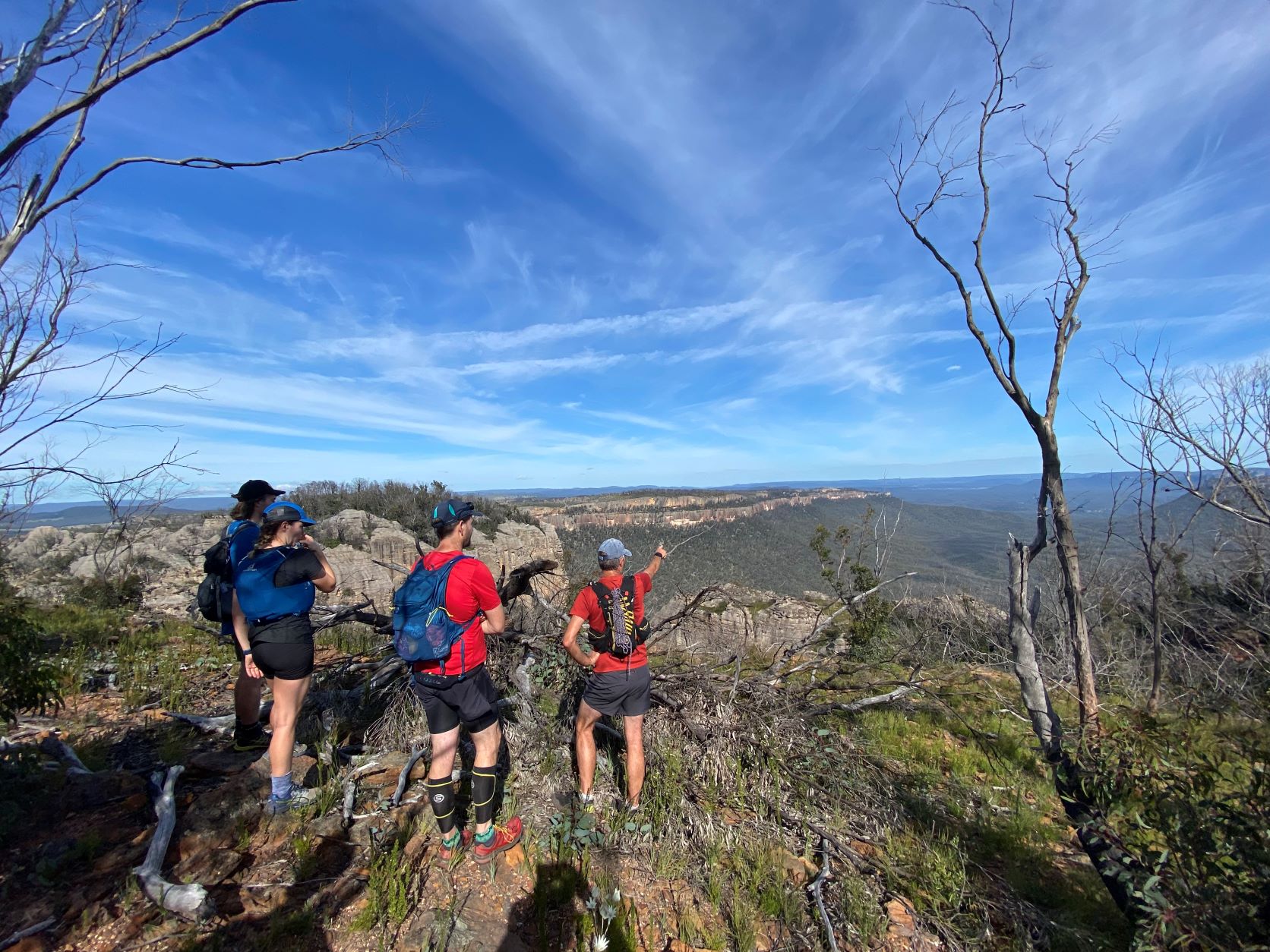 Views towards Baal Bone Point and Pantoneys Crown