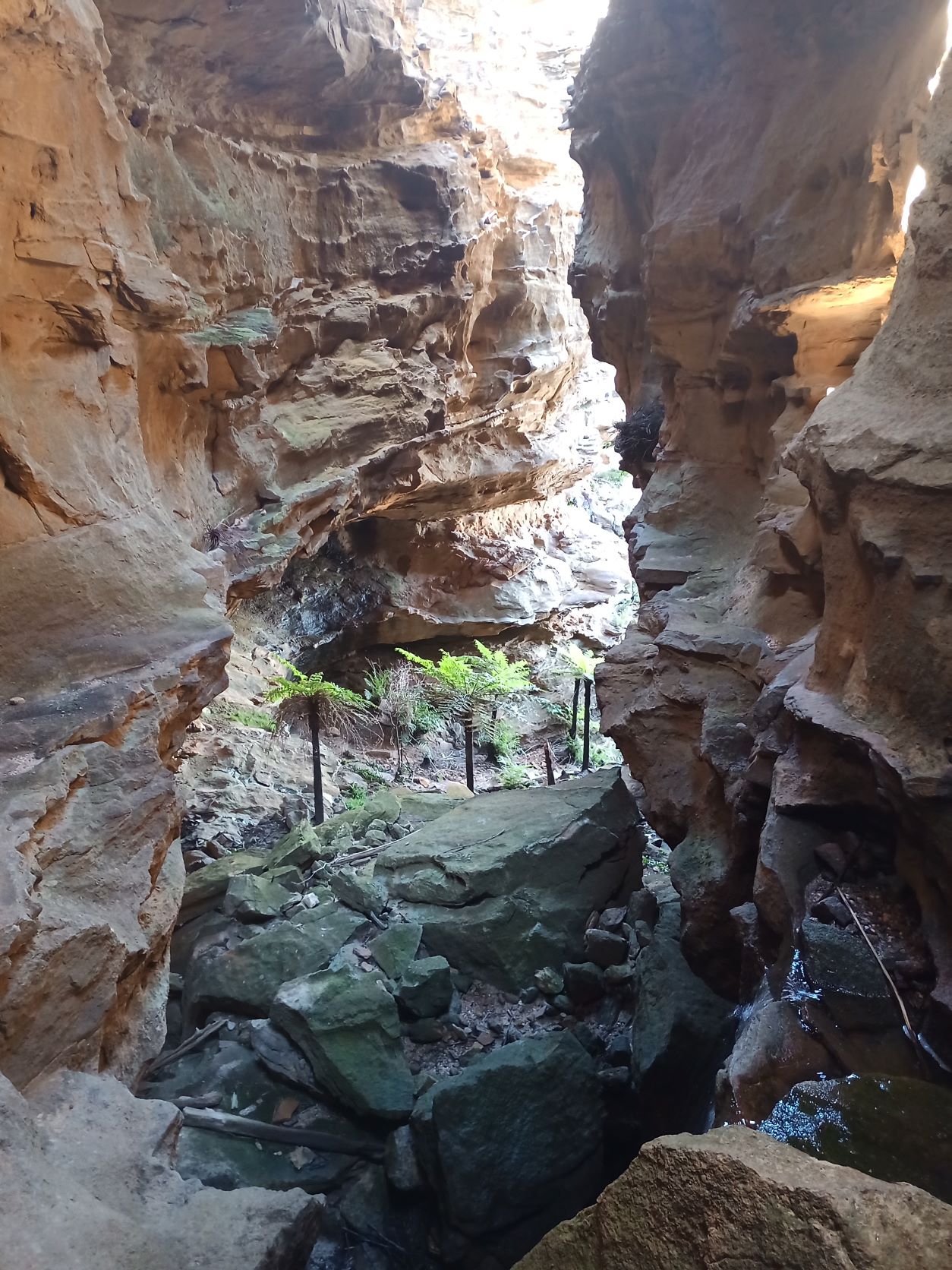 The end of the canyon