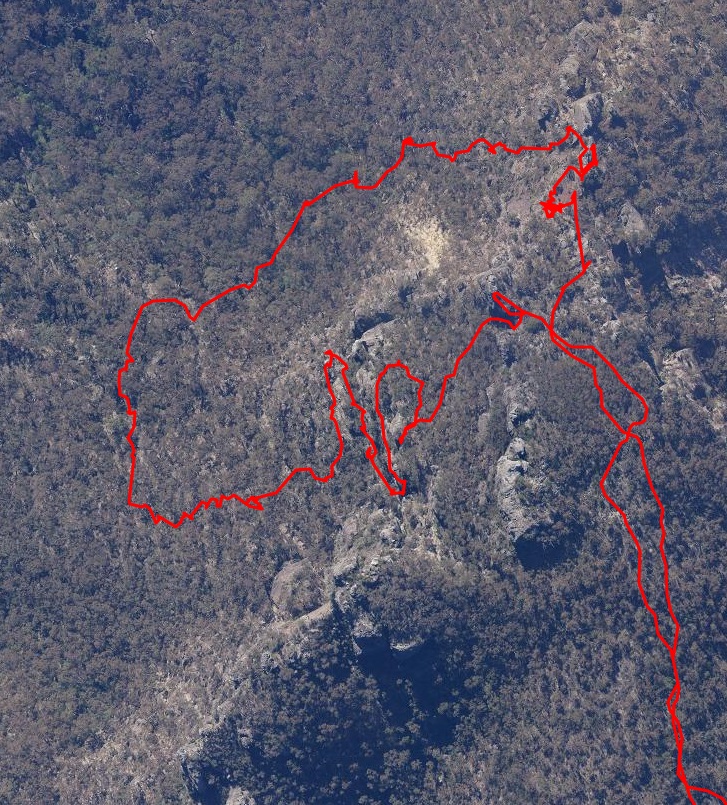 Trace off the nose of Burra Korain