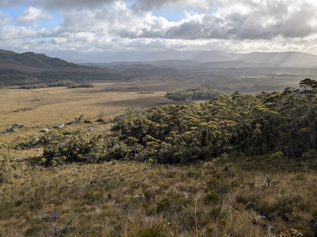 Looking back towards Junction Camp from Morraine A
