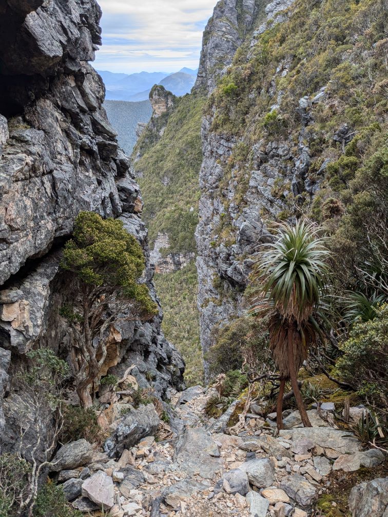 Beggary Bumps gully descent